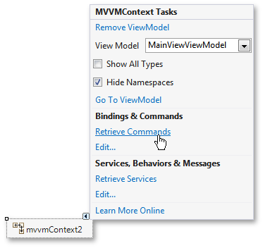 winforms Retrieve Commands鏈接